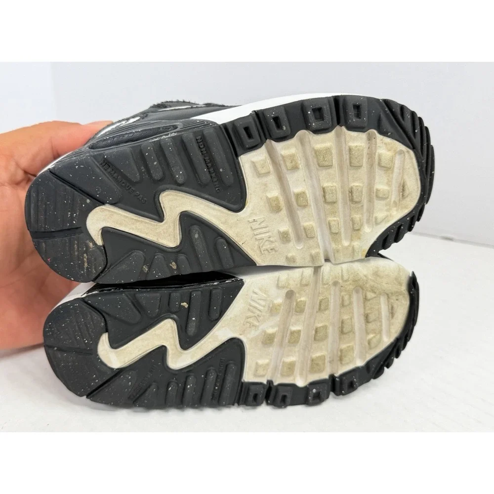 Nike Air Max 90 LTR Black White Toddler Size 9C Shoes CD6868-010